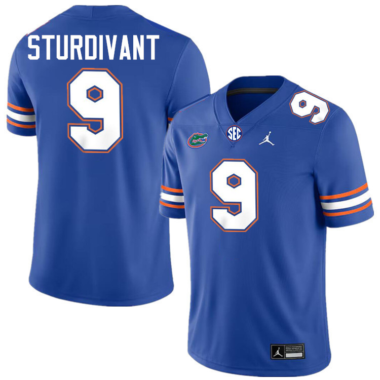 #9 J. Michael Sturdivant Gators Jersey,Florida Gators College Football Jerseys Stitched-Royal
